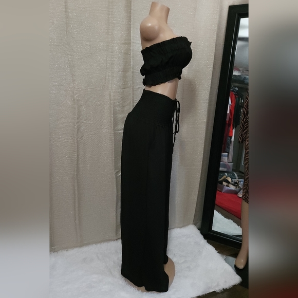 2 pieces set pants outfit new size S. Chiffon fabric. - Picture 7 of 11